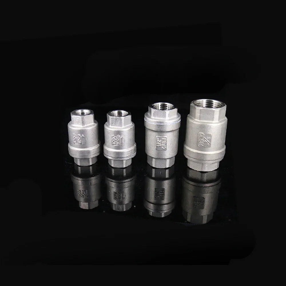 

1/2 "3/4" 1 "2" BSPT с внутренней пружиной, обратный обратный клапан из нержавеющей стали 304, вода, газ, масло