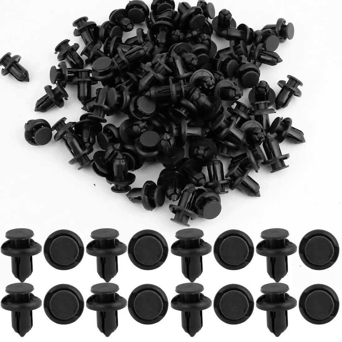 

100pcs 8mm Plastic Rivet Trimming Clip Bumper Splash Protection Suitable For Nissan 0155309321