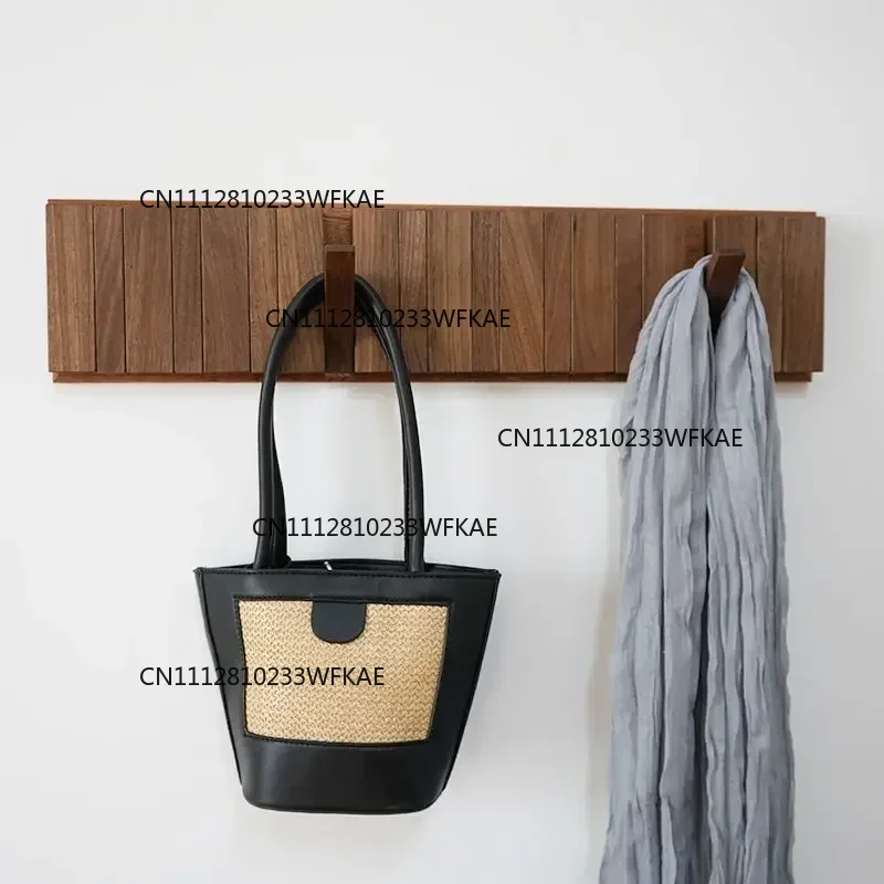 Walnut, Nordic style coat rack hook, high-end design