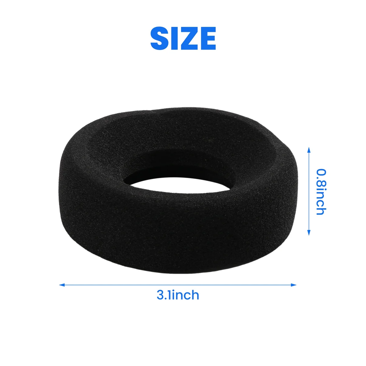 #032E For GRADO SR125, SR225, SR325, Headphones Open Cell Foam Ear Pad (black)