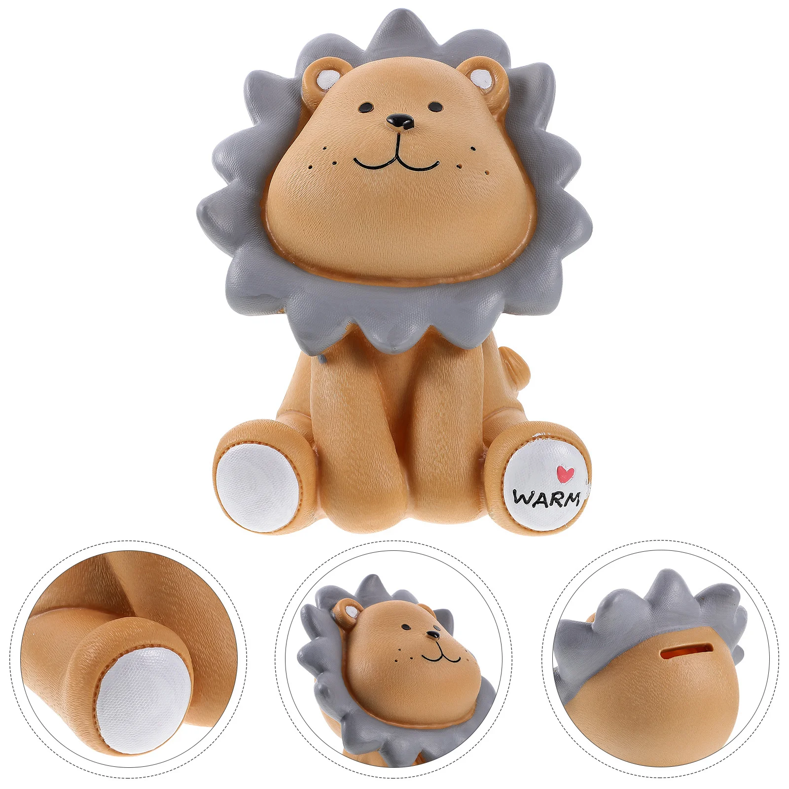 Premium leeuwvormige muntbank voor kinderen Vakmanschap Besparing Gewoonte Training Spaarpot Hars Spaarpot Verjaardagscadeau