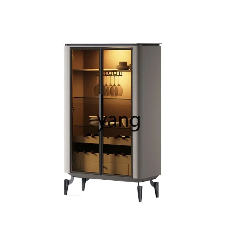 Yjq Light Luxury Wine Cabinet Villa Restaurant Luxurious and Simple Display Design Wall Sideboard Cabinet