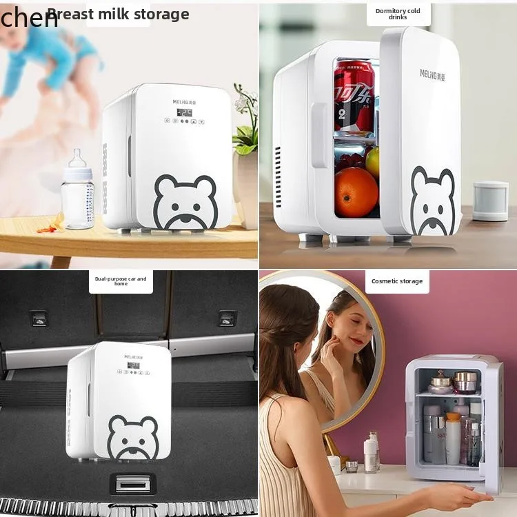 ثلاجة صغيرة صغيرة LXC، ثلاجة سيارة صغيرة لشخص واحد، تخزين الحليب المنزلي في سكن الطلاب، فريزر صغير جديد #4