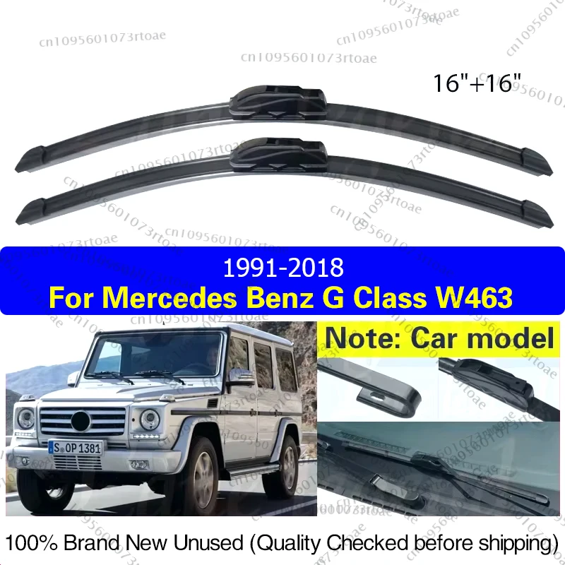 

For Mercedes Benz G Class W463 1991 - 2018 Car Wiper Blades Front Window Windscreen Windshield Rain Brush Car Accessories 16"16"