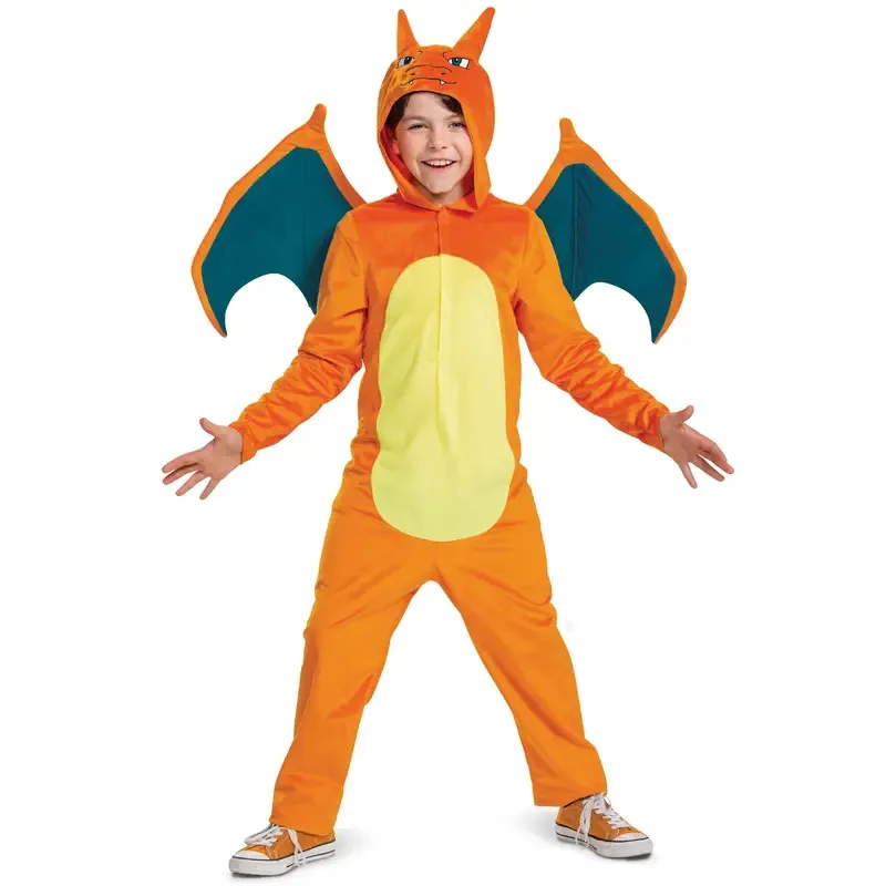 

Children's Role Play Anime Charizard and Charmander Pokemoes Charizard Deluxe Costume for Kids