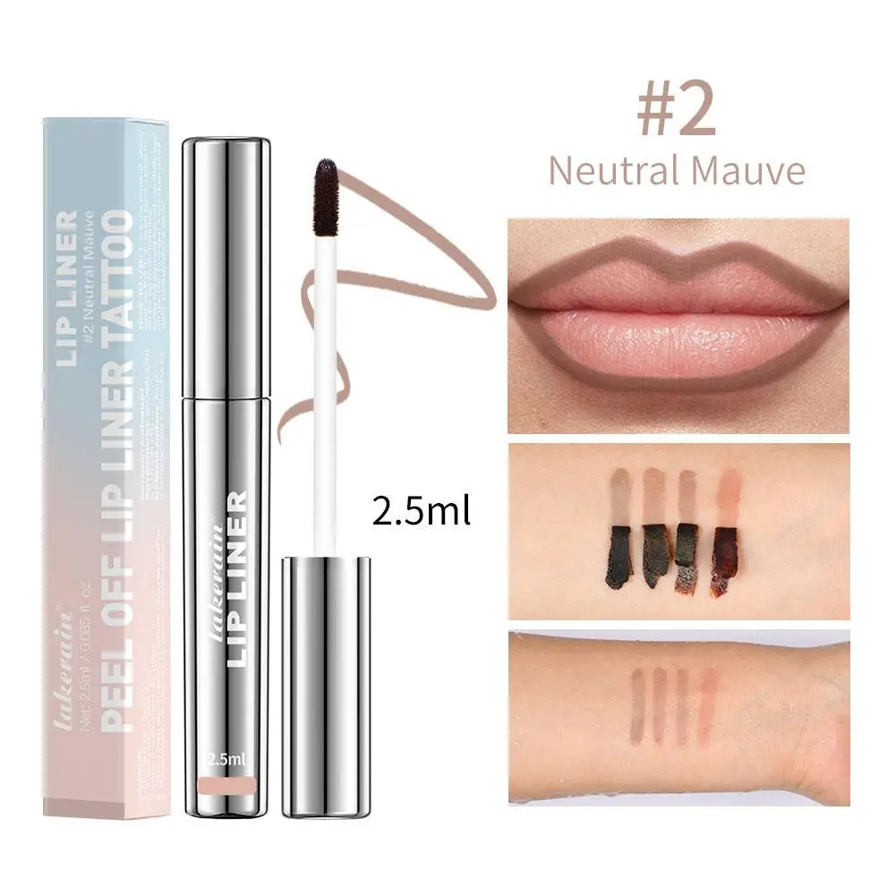 Delineador de labios antiadherente mate, 1 piezas, lápiz de labios, gancho, tatuaje, maquillaje, Q4l6