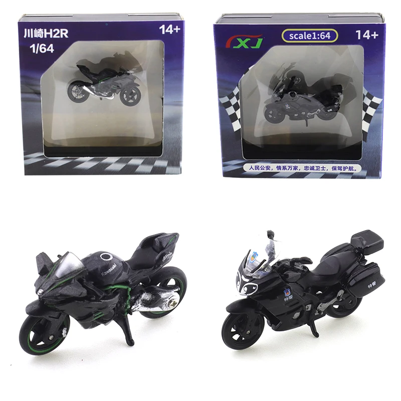 1/64 Kawasaki H2R Motorrad Spielzeug Auto Legierung Spielzeug Motor Fahrzeug Diecast Metall Modell Kinder Weihnachten Geschenk Spielzeug für Jungen