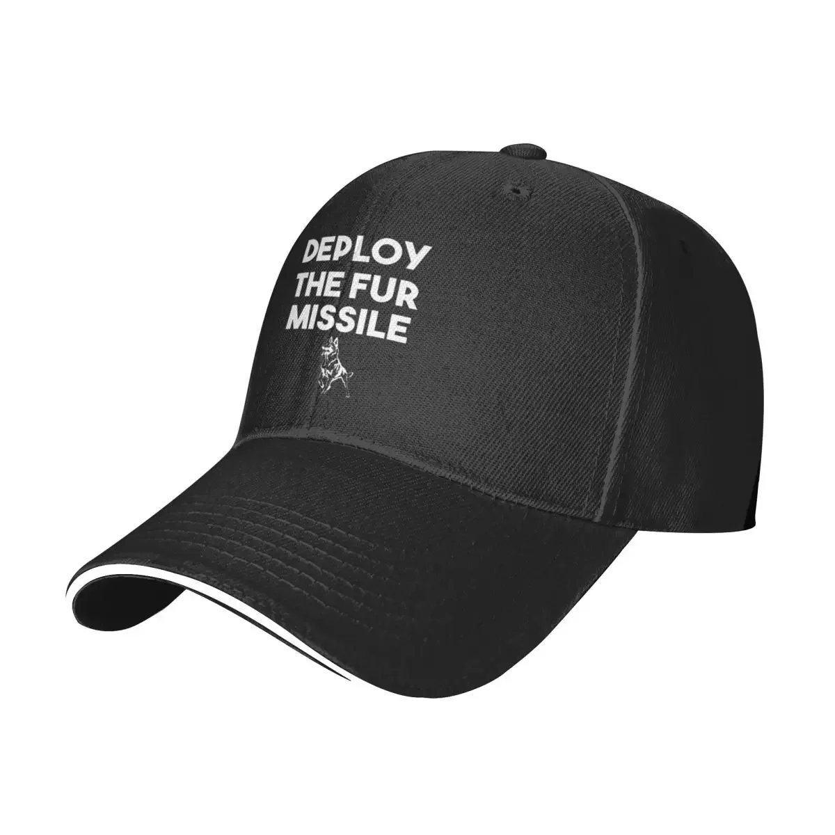 New Deploy The Fur Missile Funny Belgian Malinois Gift Baseball Cap Christmas Hats Woman Hat Men's