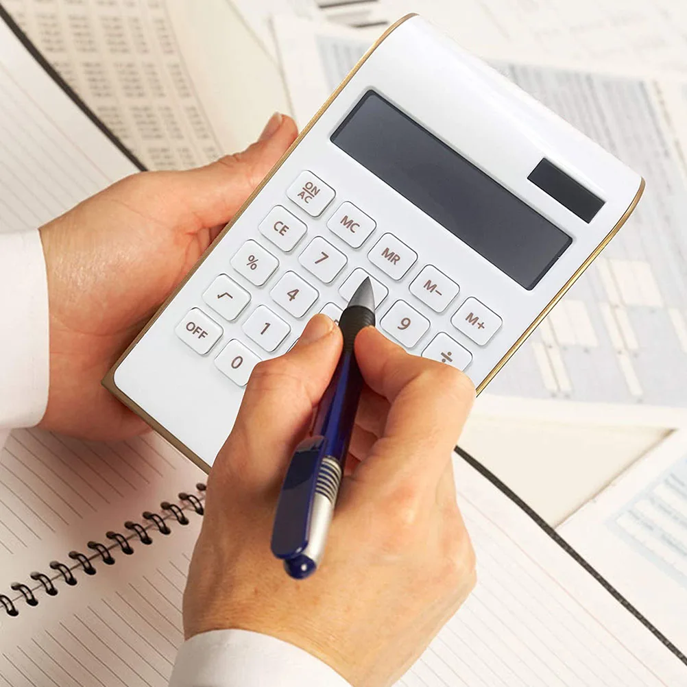 

Portable Solar Calculator Electronic Component Basic Student Office Supplies Ultra Thin Practical Use