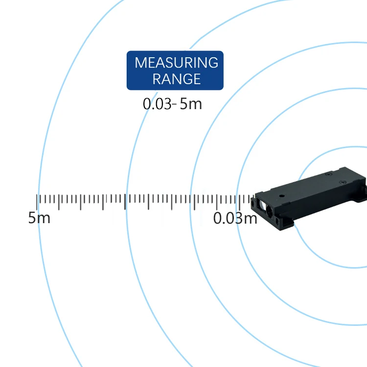 10m RS485 200mm Laser Distance Sensor 0.01m IP54 Laser Distance Measure Wireless Module For Mine Tunnel