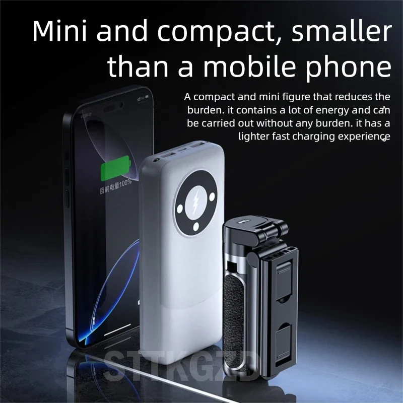 Super Mini Selfie Stick Supporto per telefono portatile Aiuto per il tiro Design integrato versatile Telecomando Bluetooth per trasmissione in diretta