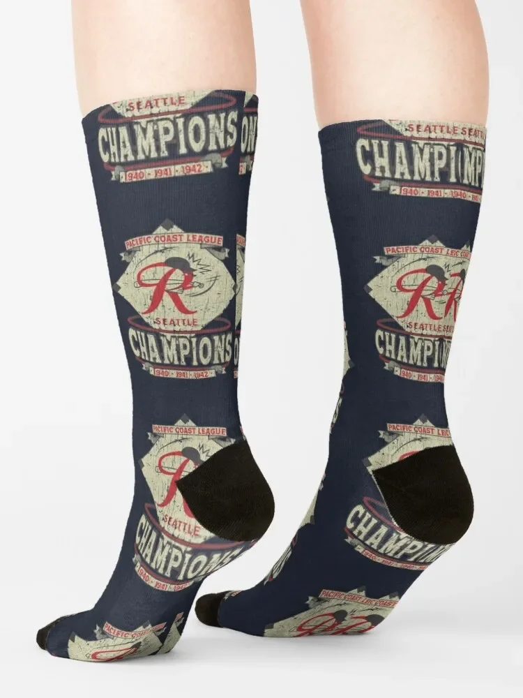 Calcetines de colores para hombre y niña, calcetín deportivo para escalada, Seattle Rainiers