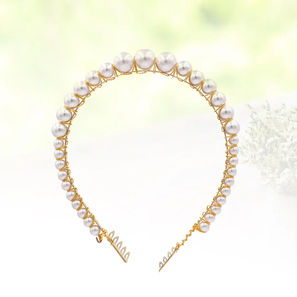 

Hair Hoop Pearl Headband Jewelry Hair Hoop Bride Hair Hoop Bride Headband