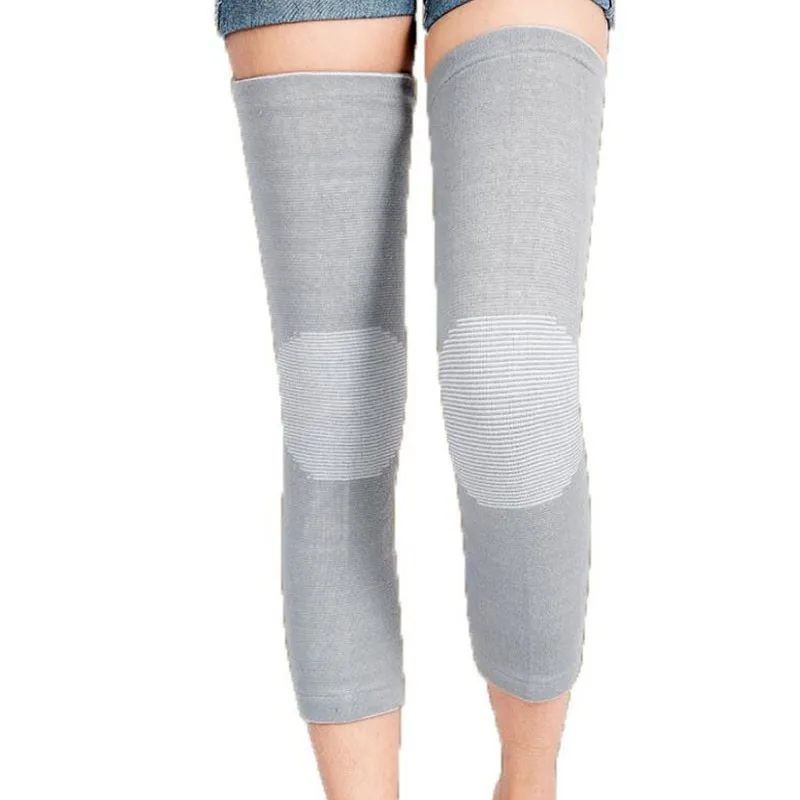 

HANRIVER 1 пара теплых эластичных дышащих наколенников из бамбукового волокна, наколенник для здравоохранения, пружинные наколенники