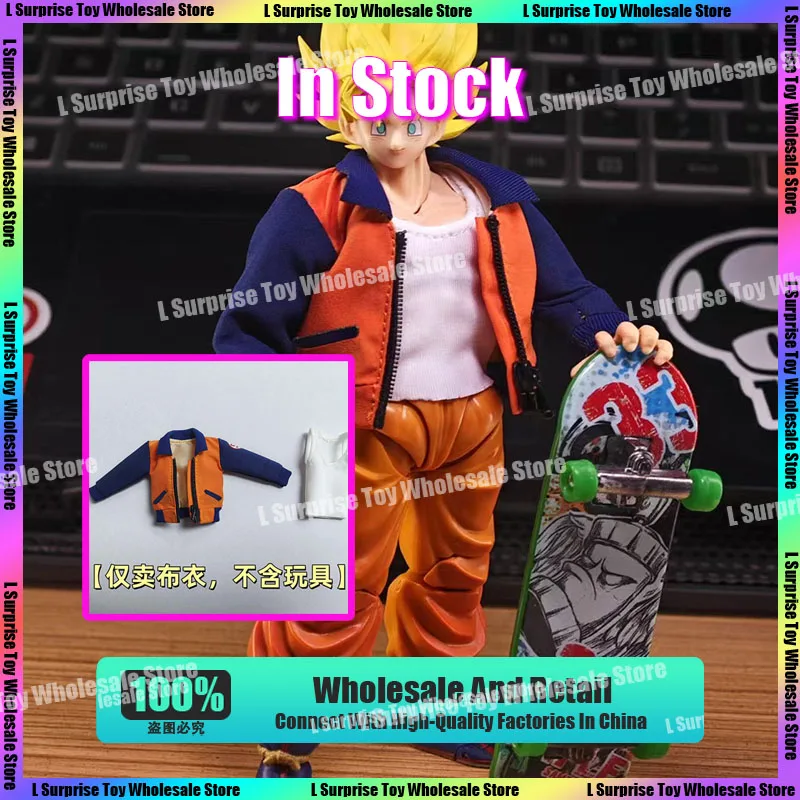 

Menglan Custom Dragon Ball Z Super Saiyan Son Goku Jacket Clothes Clothing Accessories Anime Action Figure Toys Gifts