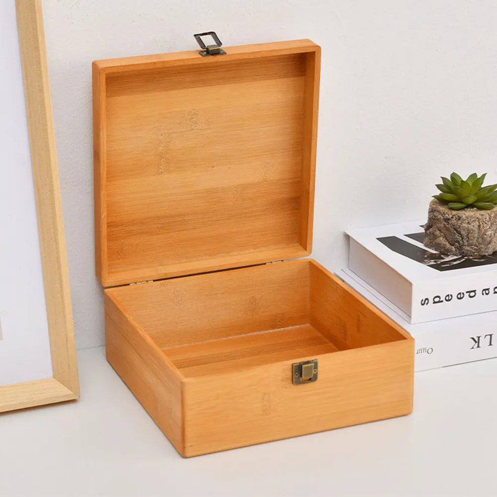 

Wooden Storage Box Pine Rectangular Flip Solid Wood Jewelry Case Box Home Sundries Storage Box Handmade Craft Case