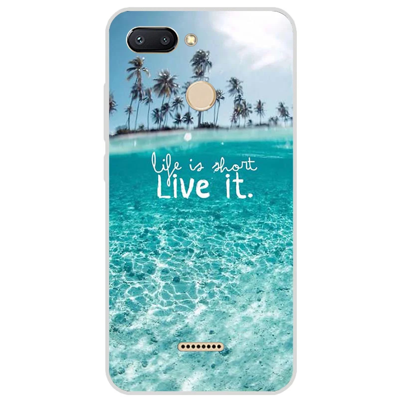 Case For Redmi 6 Case Redmi 6 Cool Fashion Pattern Silicone Soft Cover For Xiaomi Redmi 6 Case TPU Bumper on Redmi 6 Redmi6 Capa