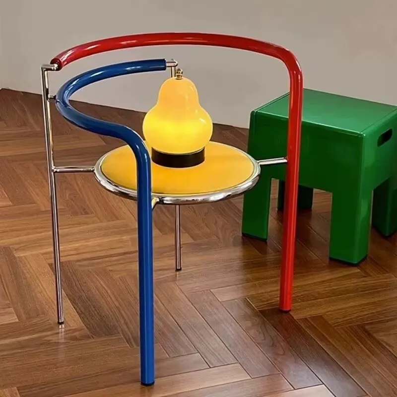 Designer Chair Living Room Chair Memphis Armchair Bauhaus Dining Chair Creative Photography Chair Comfortable Chair Leisure Chai