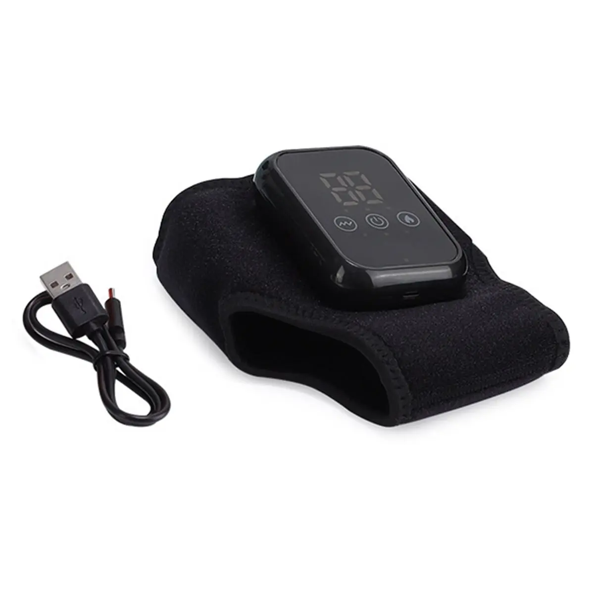 [Vend for]Heated Foot Massagers with Triple Therapy, 3 Heating Levels, 3 Speeds, Portable Cordless Ankle Massager A