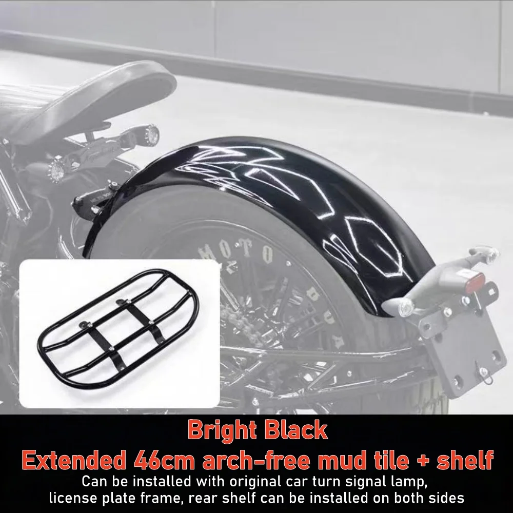 For Benda Napoleonbob 250 Motorcycle Rear Splash Guard Extended Mud Fender Thickened Durable Waterproof Plate Retro Style