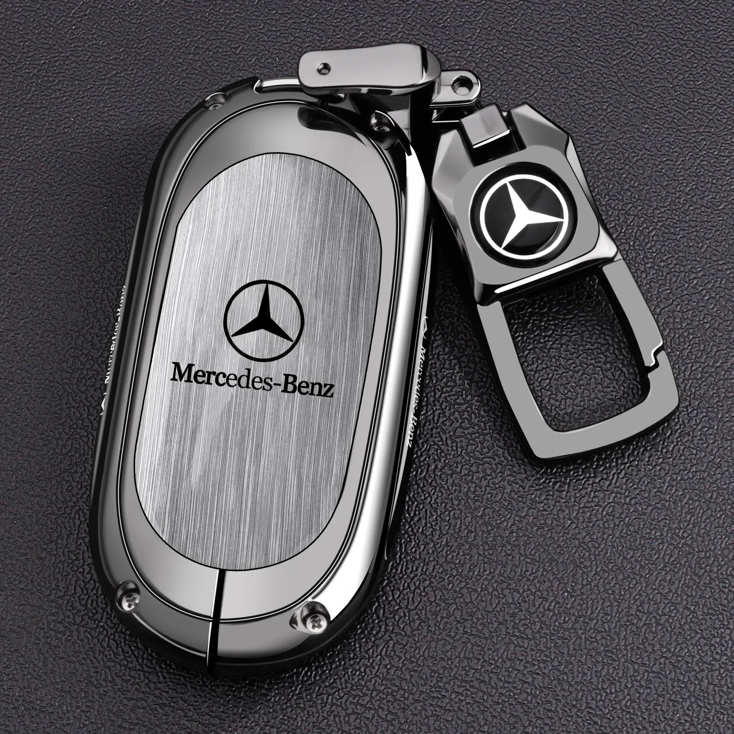 Luxury Mercedes Benz GLC300L E300L C200L S400 C260L Keycase Shell 2026 New Design Male Car Key Cover with 25 Buckles