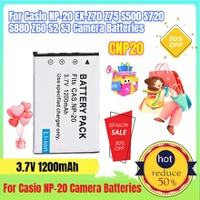 1200mAh CNP20 Battery for Casio NP-20 EX-Z70 Z75 S500 S720 S880 Z60 S2 S3 Camera Batteries