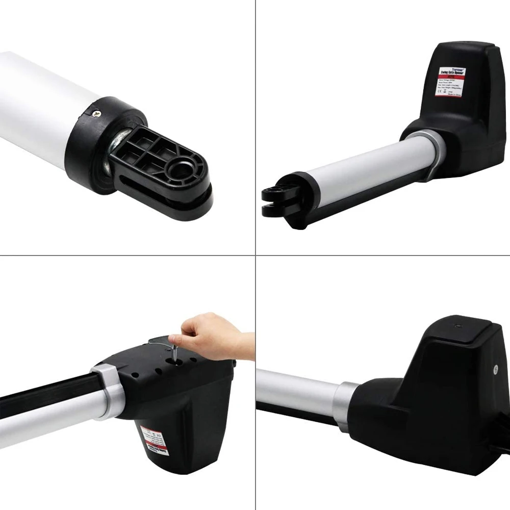 LM602 Heavy Duty Dual Swing Gate Opener: Medium Duty AC-Powered Automatic Motor for Double Swing Gates (18ft Max per Arm)