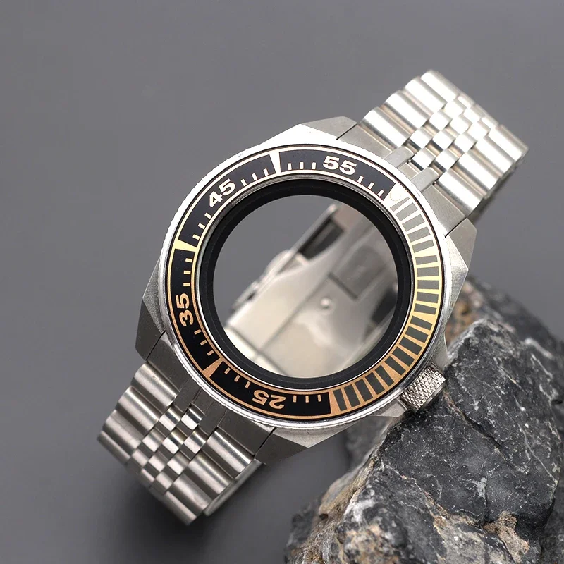 

Watch Case With 316L Stainless Steel Bracelet Fit Japan Seiko 4R35 4R36 NH35 NH36 Automatic Movement For King Samurai PROSPEX