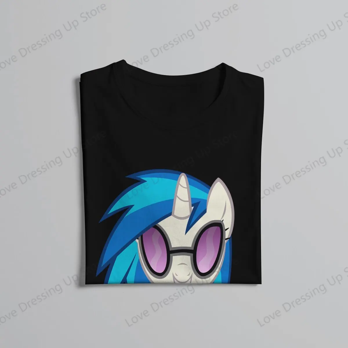 DJ PON-3 Essential Print Cotton Short  Sleeved T-shirt Men Women Versatile Mlp Couple Tops