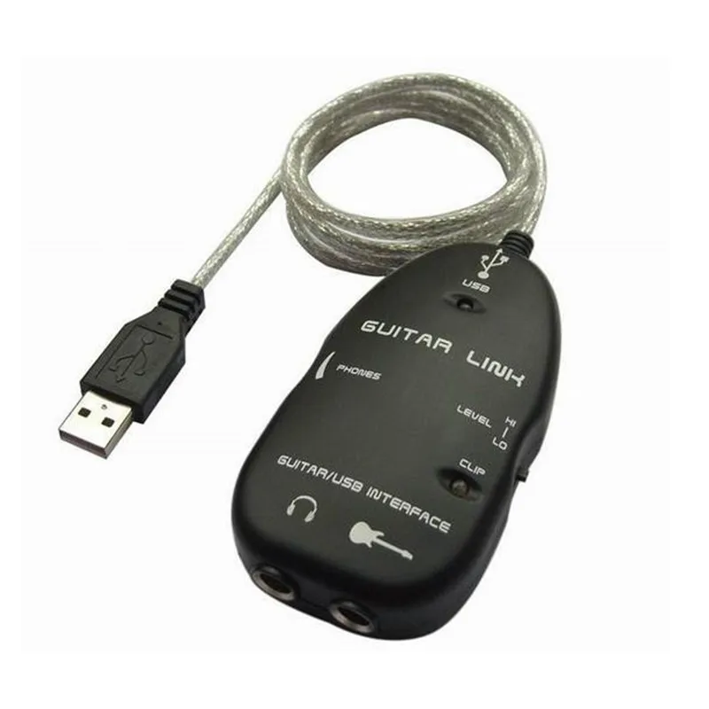 preto-guitarra-eletrica-pc-mac-adaptador-de-gravacao-usb-cabo-ligacao-guitarra-pecas-acessorios