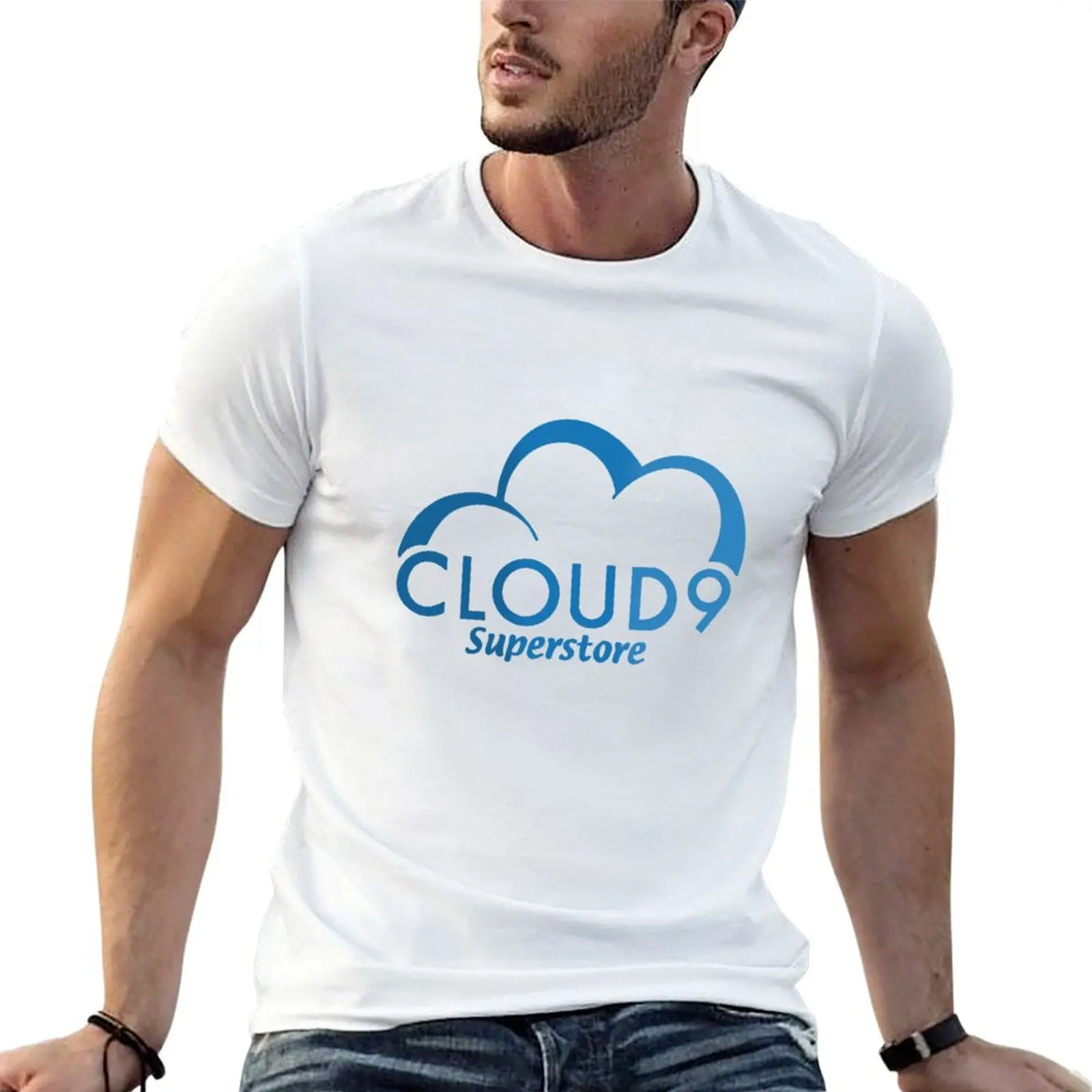 

Cloud Nine Superstore Logo T-Shirt t shirt for man 100 percent cotton essential t shirt T-Shirt