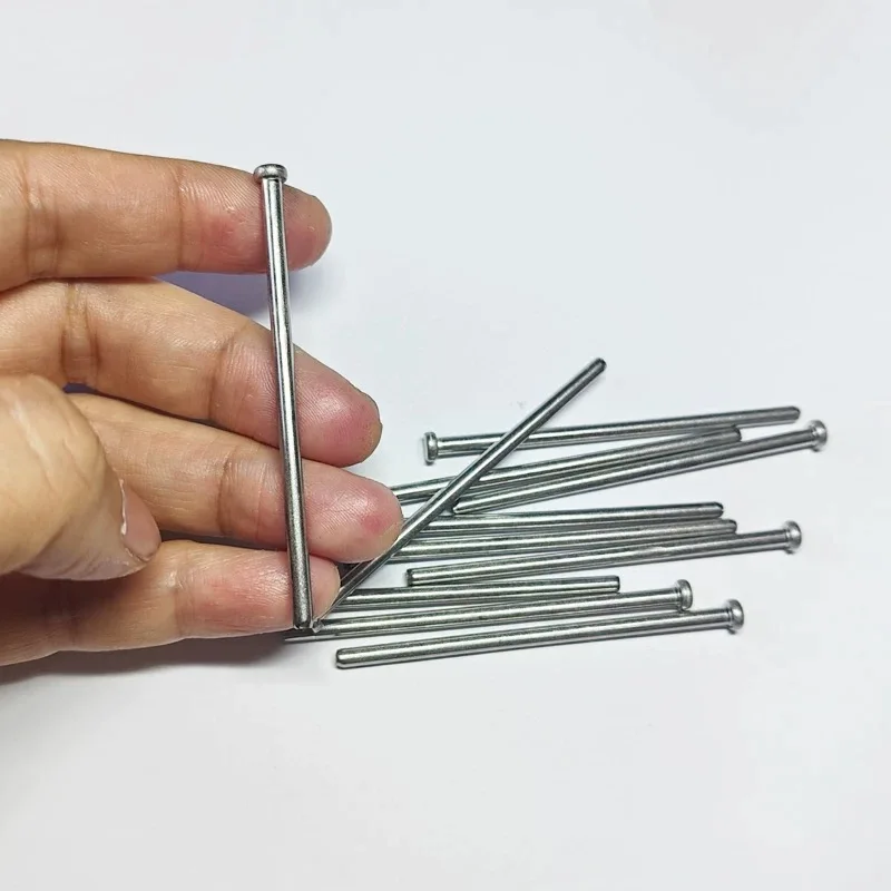 1/2/3MM Flat Head Pin Punch Shaft DIY Toy Technology Car Model Parts 1MM Cylindrical Positioning Pin Fixed Rivet Parts