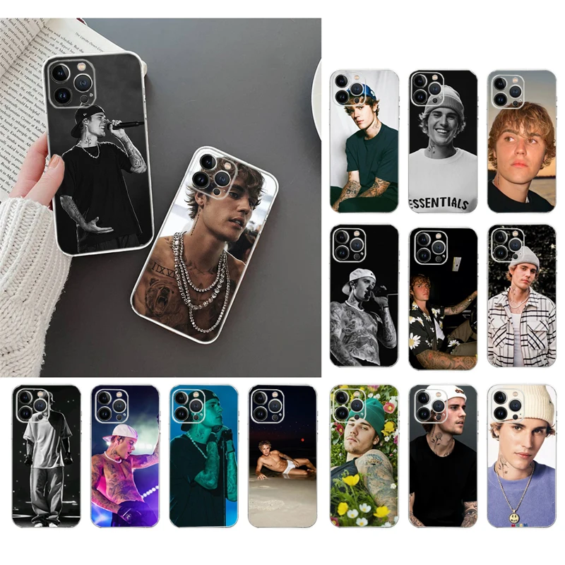 

Justin-Bieber Phone Case For iPhone 16 15 14 13 12 11 Pro Max Plus Mini