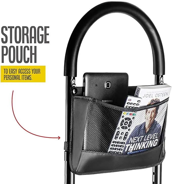 درابزين سرير قابل للتعديل مع جيب تخزين لكبار السن عالي الجودة #4