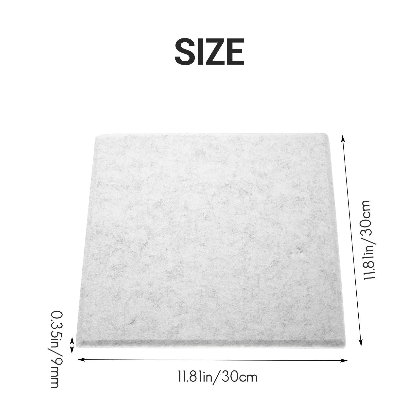 CMHI-6PCS Acoustic Absorption Panel 12 Inch X 12 Inch X 0.4 Inch Sound Proof Padding For Echo Bass Isolation