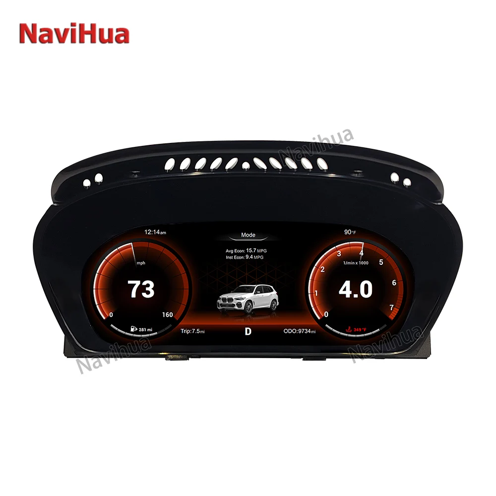 

Navihua's new 12.3-inch digital trunking virtual cockpit LCD instrument panel automotive speedometer X5 E70 2006-2013