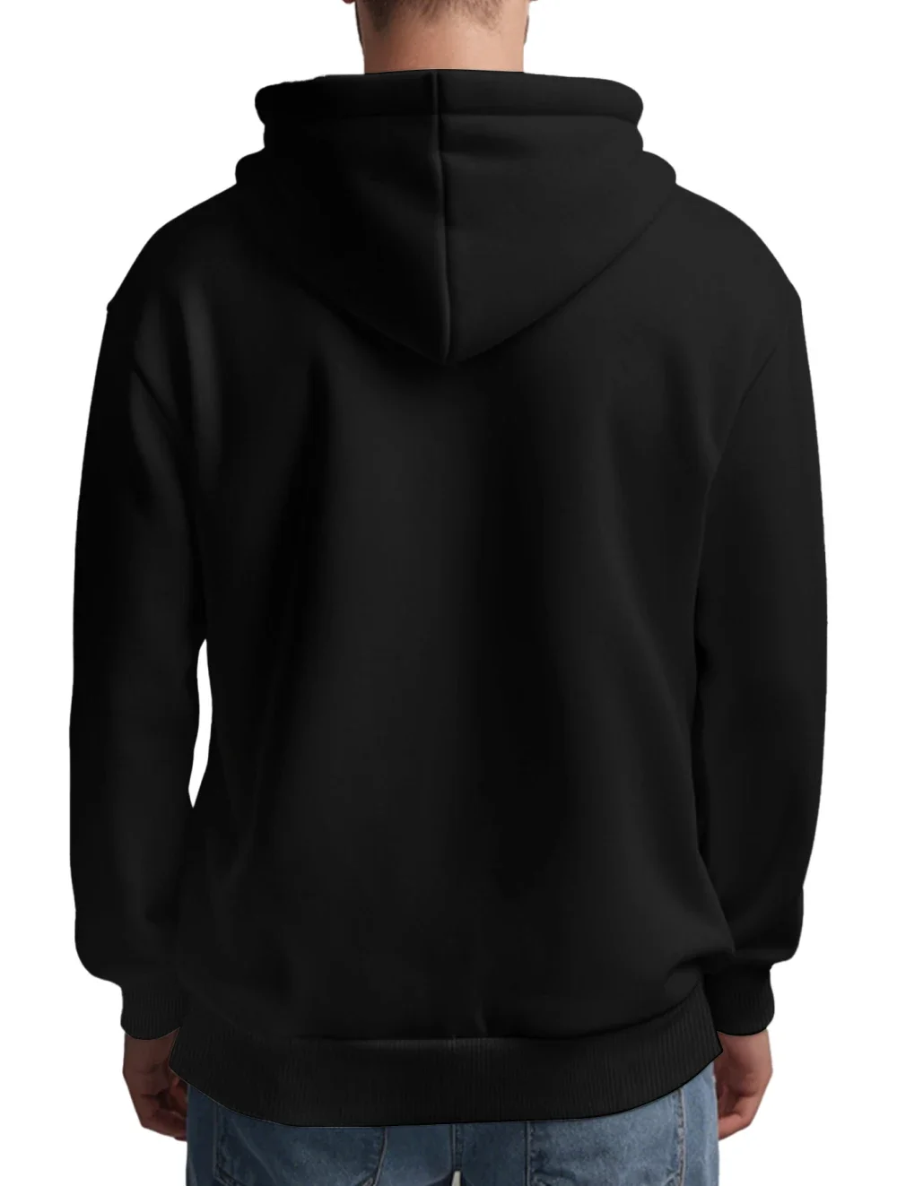 Men's hoodie with religious cross and motivational text prints pullover style autumn fashion hooded hoodie casual hoodie unisex