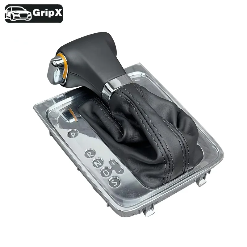 DSG Lever with Leather Boot Cover Automatic DSG Gear Shift Knob Assembly For VW Passat B6 2005 2006 2007 2008 2009 2010 2011