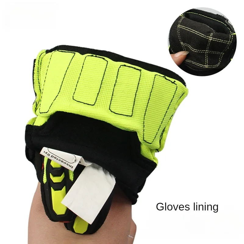 Anti-cutting TPR Anti-collision Mechanical Wear-resistant Anti-slip Anti-stab Anti-impact Rescue Gloves for Petroleum Mining