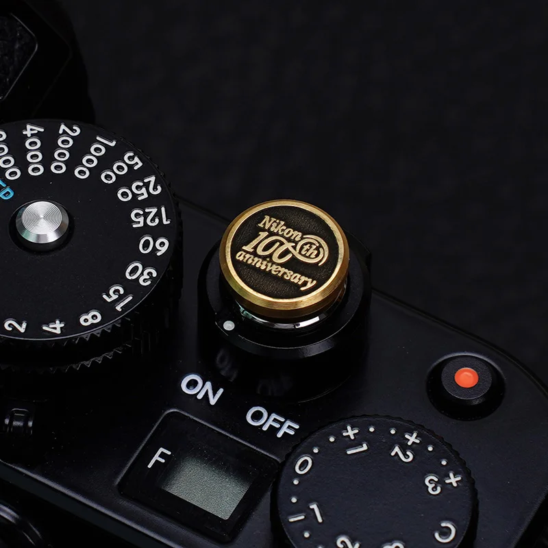 زر تحرير غطاء الحذاء الساخن النحاسي لكاميرا Nikon ZF DF F3 FM2 Leica Fujifilm Sony