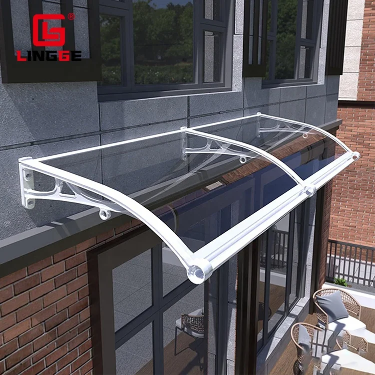 Sunshade Window Shop Front Awnings For Home Anti-smash Aluminum Window Aluminium Awning With Polycarbonate Roof