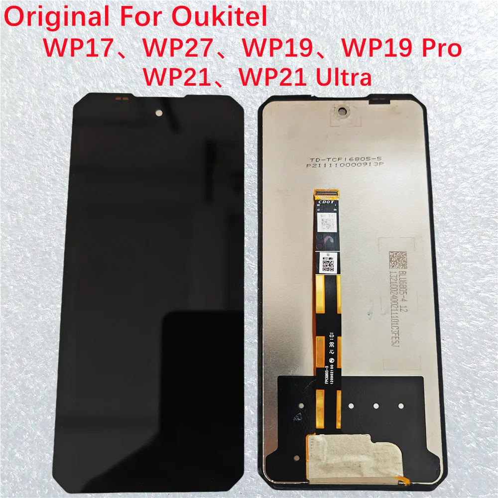 Original LCD Display and Touch Screen Sensor Replacement, Fit for Oukitel Wp19, Wp17, Wp21, WP27, Wp 21 Ultra