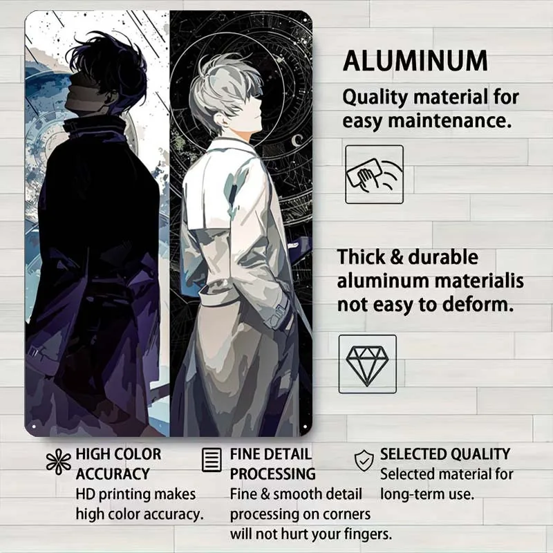 Omniscient Reader Anime Girl Anime & Manga Posters Metal Wall Art Mural Metal Tin Signs for Boys and Girls Room Wall Decoration