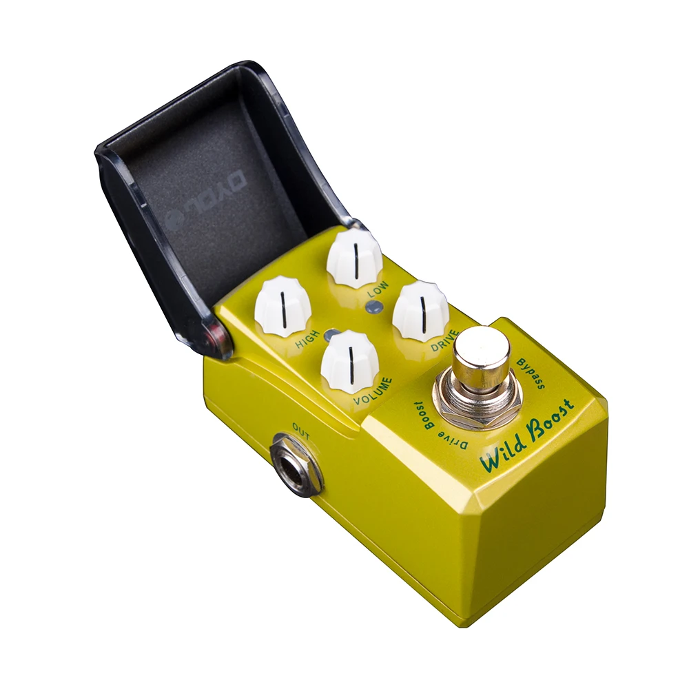 JF-302 WILD BOOST دواسة جيتار ثنائية النطاق EQ المثير/تأثير المحرك الزائد مع كسب 12 ديسيبل للأصوات القذرة الجامحة