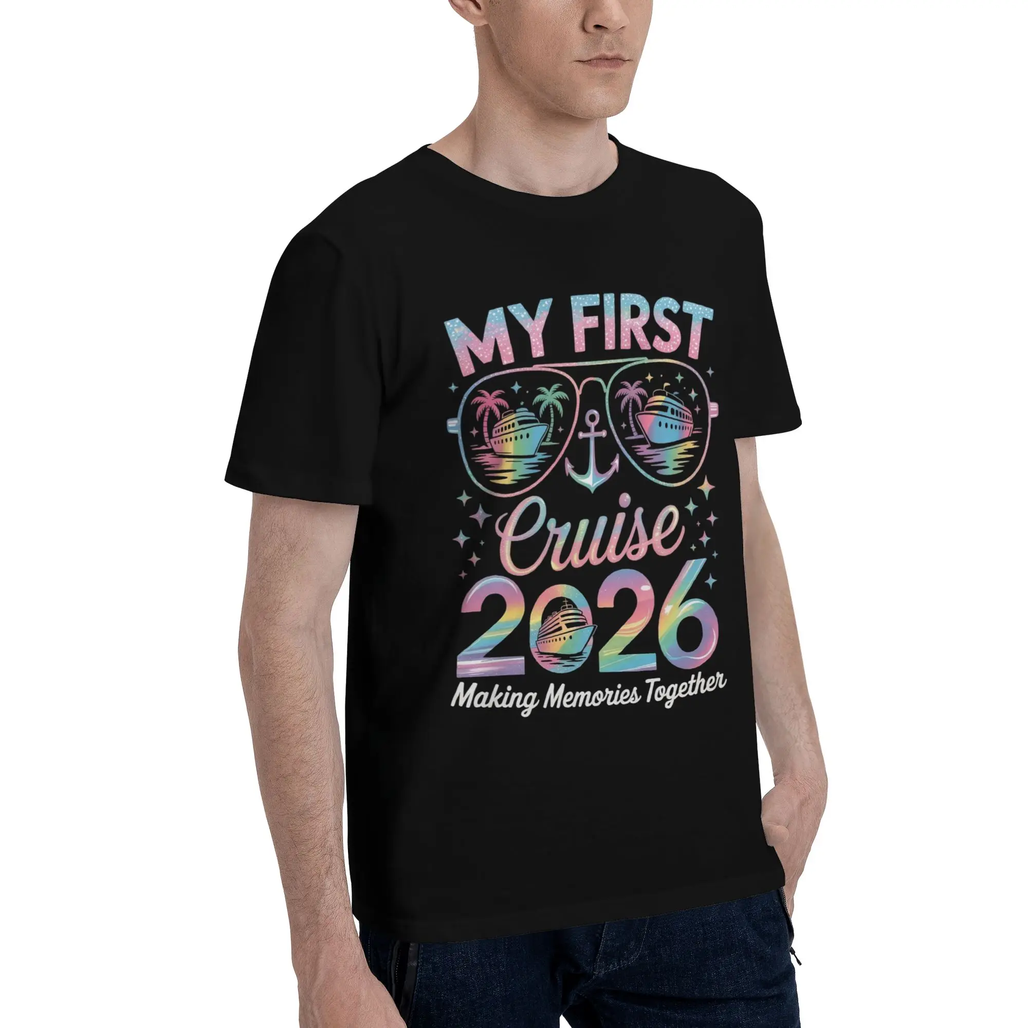 Graphic Printed Family Cruise 2026  T Shirt for Men Women Making Memories Together 100% Cotton Tee Shirt Short Sleeve Clothing