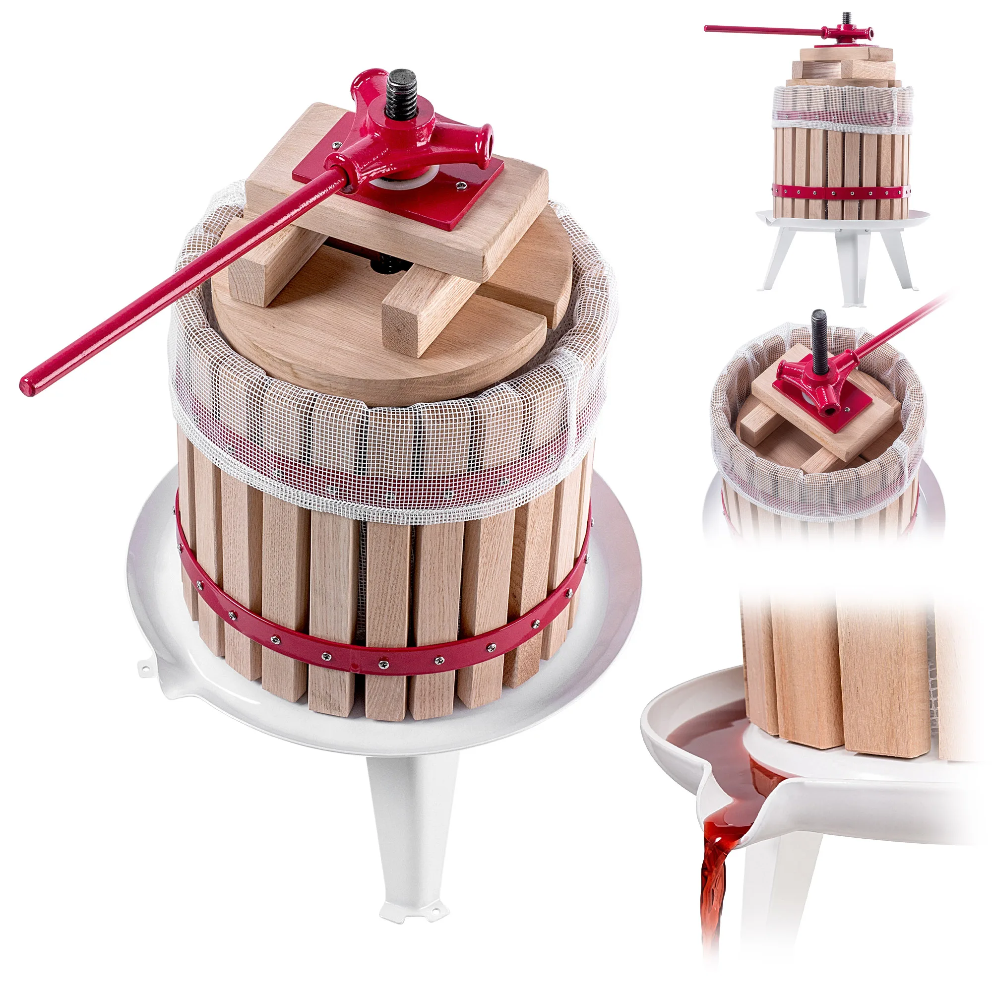 KADAX Zachte Fruitpers Sappersmachine Wijntinctuur 12L + Zak
