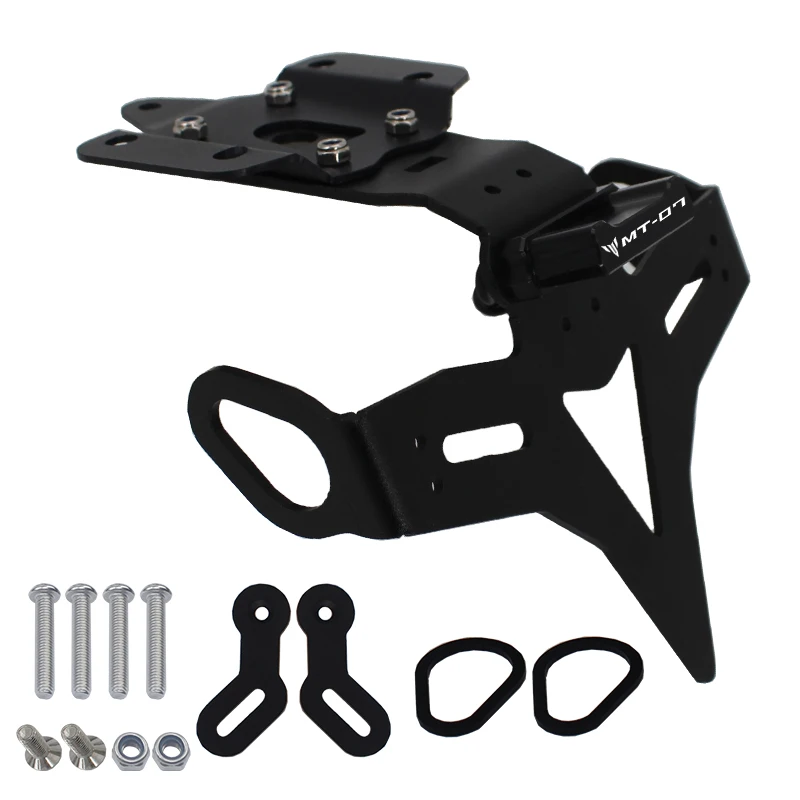 MT-07 2024 Motorcycle License Plate Holder Rear Tail Tidy Fender Eliminator Kit Bracket For YAMAHA MT07 MT 07 FZ-07 2013-2023 image 4