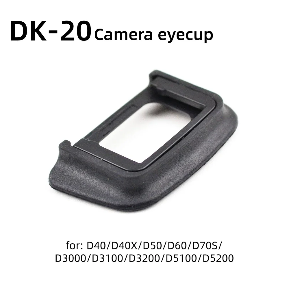 DK-20 Eyecup Soft Silicone Rubber Viewfinder Eyecup for Nikon D40 D40X D50 Blocks Stray Light Protects Viewfinder Eye Comfort