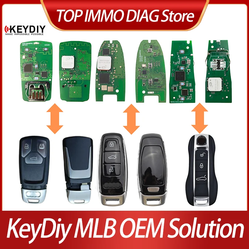 

KeyDiy KD MLB08 MLB19 MLB26 OEM Разработка PCB с корпусом для программирования системных ключей MLB A4 Q5 работает с KDX4 KD X4 KD-X4 KD MAX