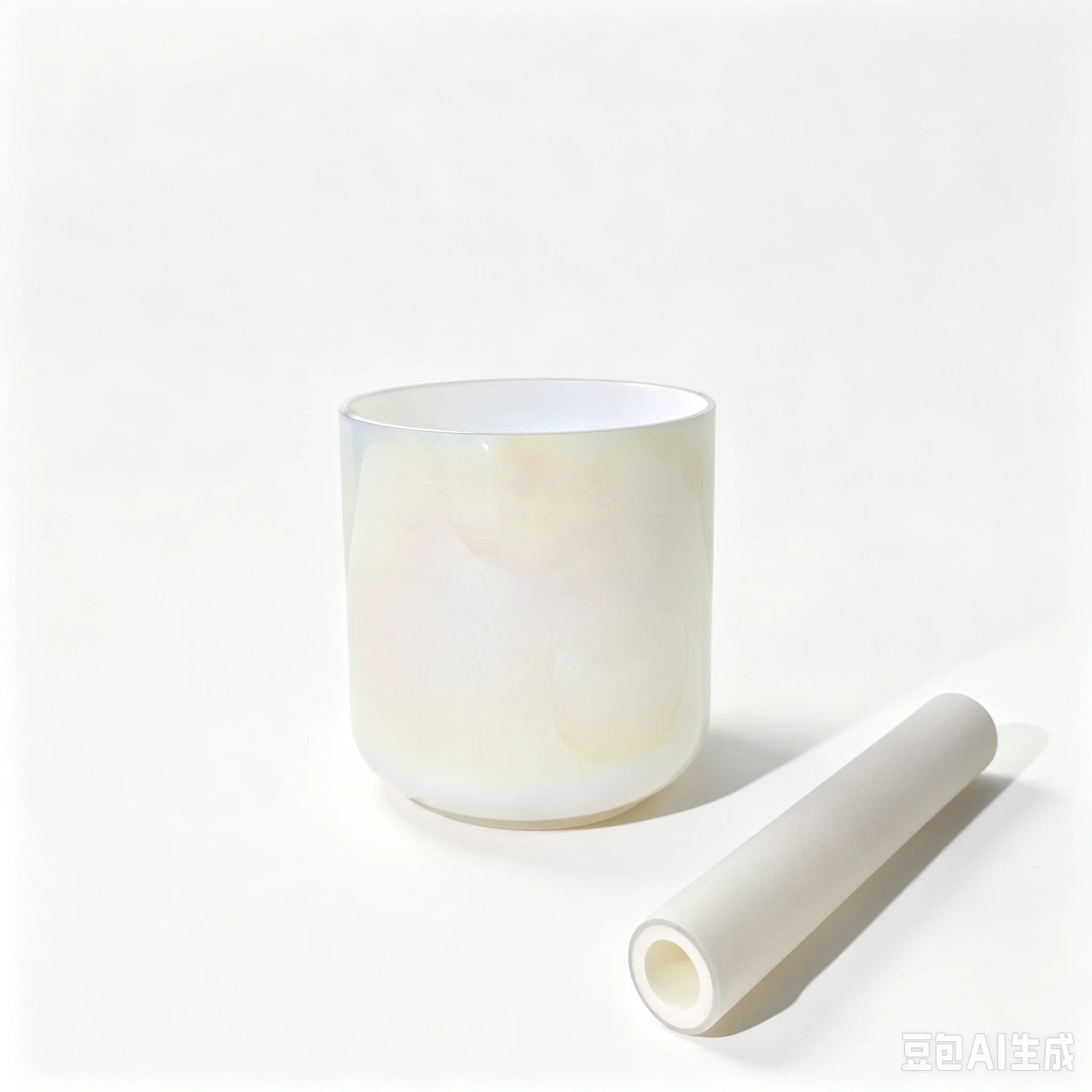 1pcs 5.25-6.25inch Chakra Tuned 432hz Pearl Crystal Singing Bowl Meditation Quartz Crystal Sound Bowl for Healing Sound Bath